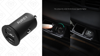 Cargador para el coche Aukey Slim | $7 | Amazon | Usa el código AUKEYCS5